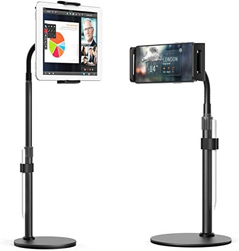 Tablet Standı Tutucu, Açı Yüksekliği Ayarlanabilir Masa için Tablet Tutucu, Gooseneck i'pad Standı, Vaka Dostu i'pad Tutucu