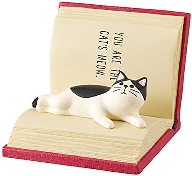Suillty Güzel Kedi Sihirli Kitap üzerinde Yatıyordu Cep Telefonu Standı Tutucu, Masaüstü Hayvan Smartphone Destek Cradle Dock