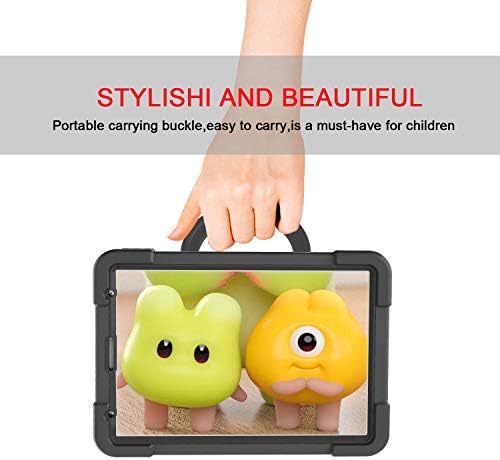 LVSHANG Çocuklar Tablet Kapak için iPad 2020 Air4 10.9/Pro 11,Katlanır Kolu Standı ile, Dönen Kickstand, Ağır Sağlam Darbeye