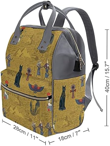 Antik Mısır Tanrıları Baskılı Bebek Bezi Çantası Bebek Bagpack Nappy Çantalar Su Geçirmez Seyahat omuzdan askili çanta Anne