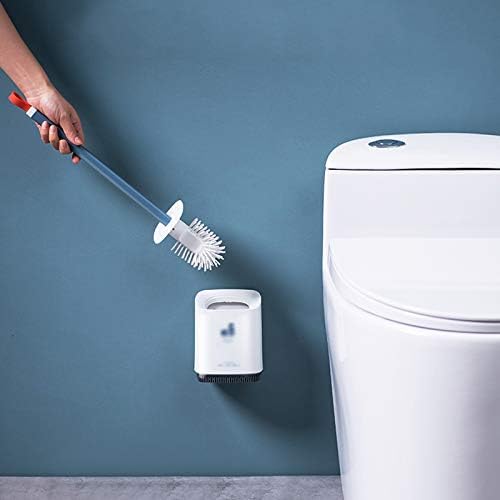 hanxiaoyishop Tuvalet Fırçası Tuvalet Fırçası Duvara Asılabilir veya Yere Yerleştirilebilir Ev Temizlik Aracı Uzun Saplı Tuvalet