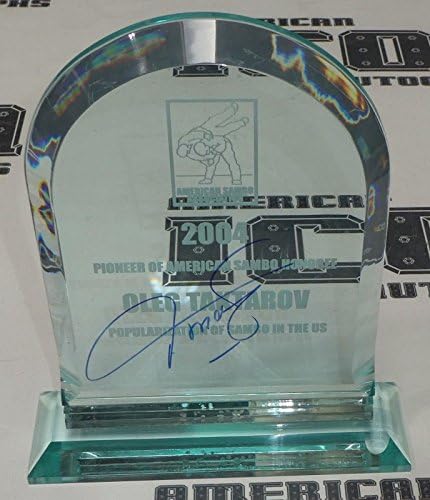 Oleg Taktarov İmzalı Kişisel 2004 ABD Sambo Ödülü Trophy UFC BAS COA 6 7-İmzalı UFC Çeşitli Ürünler