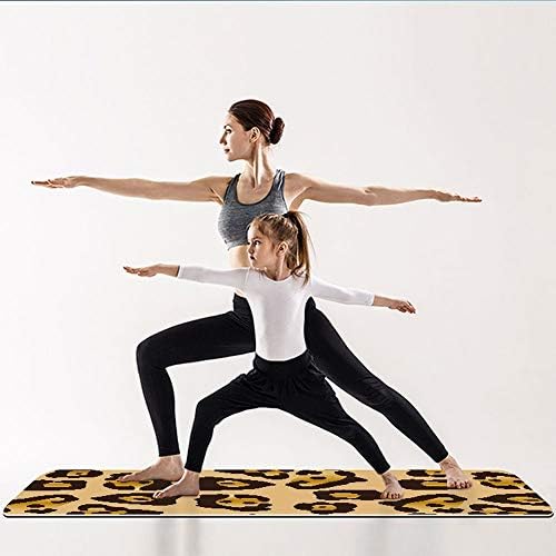 QTT Yoga mat Yoga Mat Kaymaz Spor Ev Fitness Egzersiz Yoga Pilates Mat Halı Yastık TTaN (Renk: B, Boyutu: 6mm)