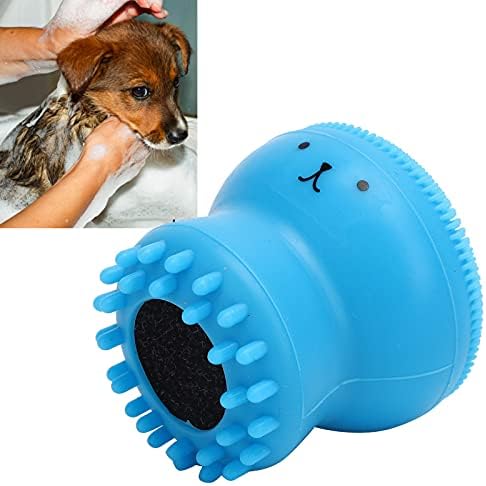 YongliJc Pet Köpek Banyo Fırçası, Kauçuk Pet Banyo Fırçası, Yumuşak Pet Köpük Banyo Fırçası, Kediler Köpekler için Cilt Dostu