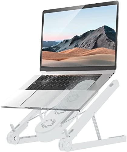 Masa için Laptop Standı, Ayarlanabilir Laptop Standı, Laptop Yükseltici, Laptop Soğutucu, Laptop Fan Soğutma, MacBook Standı,