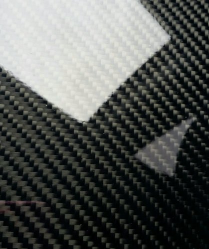 Gerçek Karbon Fiber Fiberglas Panel Levha Levha 24 ×36×1mm Parlak Bir Tarafı