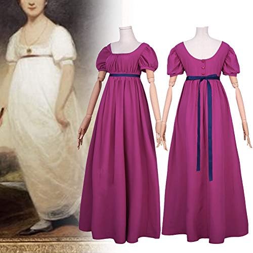 HEQU Regency Elbiseler ile Kadınlar için Saten Kanat Fırfır İmparatorluğu Bel Elbise Elbisesi