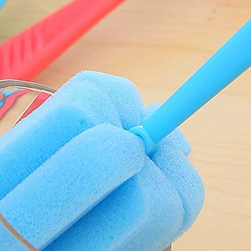 1 Adet sünger fırça Kupası süt Bottl cam yıkama temizleme mutfak temizleyici aracı(Renk rastgele) kaaka için