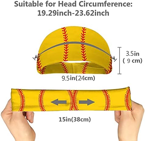 Erkekler ' Sweatbands beyzbol dikiş Softbol çok fonksiyonlu spor performans kafa bandı Unisex egzersiz bilekliği
