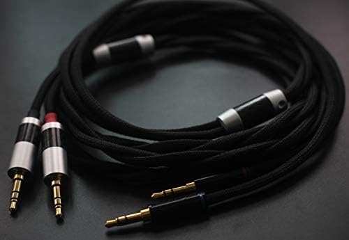 KK Kablosu AA-Q Uyumlu Ses Yükseltme Kablosu T1 II, T5, MDR-Z7 Kulaklık, Çift 3.5 mm Erkek (PHA-3)-Çift 3.5 mm Konektör, AA-Q