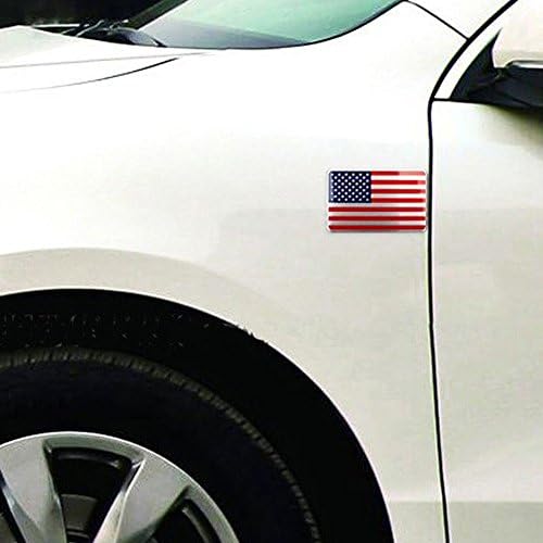 Amerikan ABD Bayrağı Decal Sticker Amblem Alüminyum Alaşımından Yapılmış kamyon, araba, motosiklet için mükemmel
