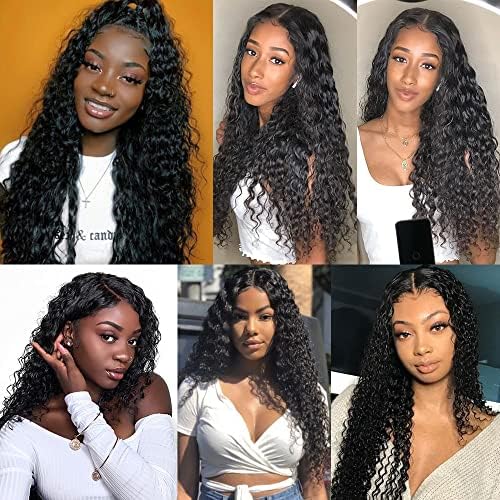 HYSKR 30 Sentetik Uzun Afro Kinky Kıvırcık Peruk Siyah Kadınlar ıçin Saç Derin Dalga peruk Kız ıçin ısıya dayanıklı Cosplaly
