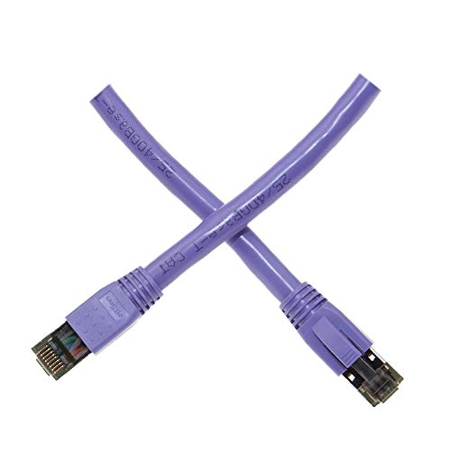 Cat8 S / FTP Ethernet Patch Kablo, Kalıplı Önyükleme, 40Gbps-2000MHz, 4 Çift 24AWG Telli Saf Bakır, RJ45 Korumalı Altın Plakalı
