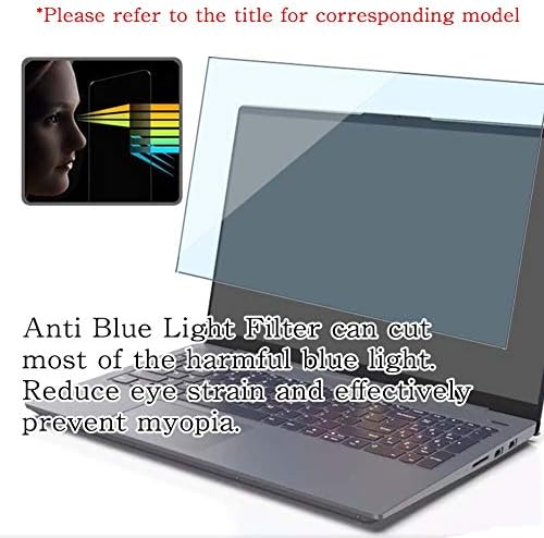 Puccy Anti Mavi Işık Temperli Cam Ekran Koruyucu Film, MSI GF63 İNCE 10UC 15.6 Dizüstü bilgisayarla uyumlu (Yalnızca Aktif