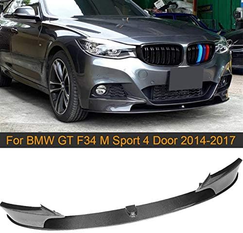 YÜKSEK ERKEKLER Aksesuarları 3 Serisi Karbon Fiber Ön Tampon Dudak Spoiler Bölücülerin Fit BMW GT ıçin F34 M Spor 4 Kapı 2014-2017