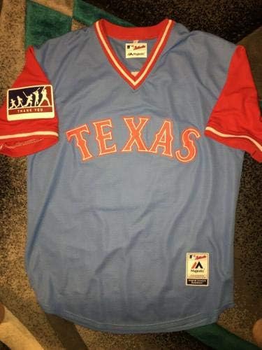 Rougned Koku İmzalı Texas Rangers Forması Oyuncuları Hafta Sonu PSA / DNA İmzalı MLB Formaları