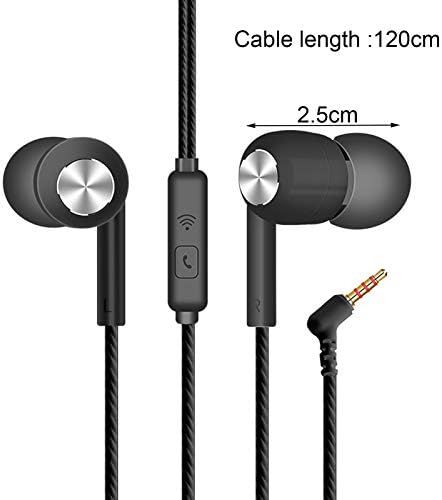 LUYANhapy9 Fiş Kablolu Kulaklık,S32 Evrensel 3.5 mm L-Şekilli Kulaklık Kulaklık iPhone ve Android Akıllı Telefonlar ile Uyumlu,
