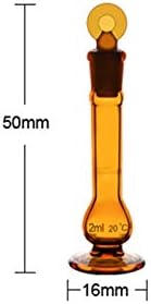 BQFLZY 2 ml Kalınlaşmak Hacimsel Flask Premium Hacimsel Flask Cam Tıpa ile Lab Züccaciye Öğretim Araçları Yüksek Sıcaklık Dayanımı