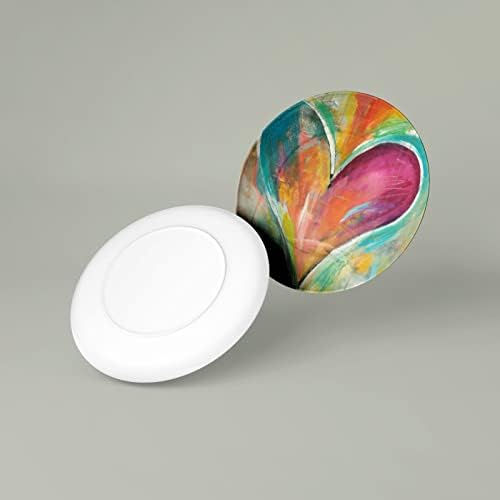QGCC Sevimli Kalp Desen Seramik Dekoratif Plaka Klasik Modern yemek tabağı Dekor Aksesuar için Fastival Kullanımı Yemek Partiler