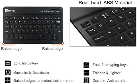 iPad Mini 4 için Fintie Klavye Kılıfı - iPad Mini 4 için Manyetik Olarak Ayrılabilir Kablosuz Bluetooth Klavye ile SlimShell