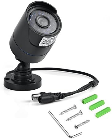 Açık Güvenlik Kamerası, 3.6 mm Lensli Su Geçirmez Güvenlik Monitörü HD 720P, IR Kızılötesi Gece Görüşü, Ev Güvenliği için 180°Görüş