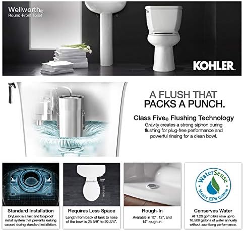 Kohler K-3998-RA-47 Wellworth Tuvalet, Badem