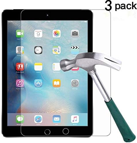 TANTEK [3-Pack] Ekran Koruyucu için iPad Pro 10.5 inç, Temperli Cam Filmi, Ultra Net, Anti Scratch, Kabarcık Ücretsiz, Apple