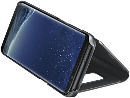 Kickstandlı Samsung Galaxy S8 S-View Flip Kapak, Siyah