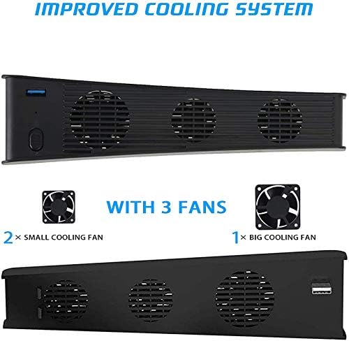PS5 için Soğutma Fanı, 3 Soğutma Fanı ve USB Harici PS5 Dijital Baskı / Ultra HD Oyun Konsolları Mini Soğutma Sistemi