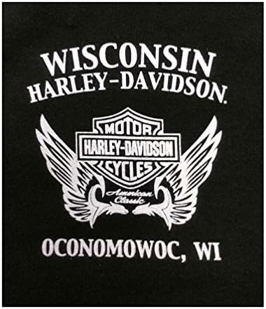 Harley-Davidson Kadın Zengin H-D Uzun Kollu Kazak Mürettebat Polar, Siyah