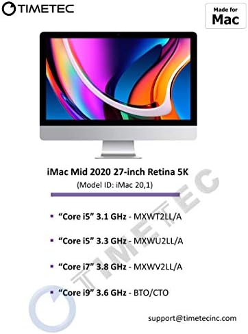 Tımetec 128 GB KİTİ (4x32 Gb) Apple için Uyumlu DDR4 2666 MHz için Orta 2020 iMac (20,1 / 20,2) / Orta 2019 iMac (19,1) 27-inç