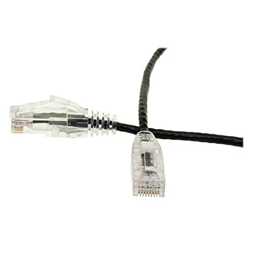 Cat6 İnce Ethernet Yama Kablosu, 28AWG, ETL Onaylı, RJ45 Altın Plakalı Konnektör Takılmayan / Kalıplanmış Önyükleme Korumasız