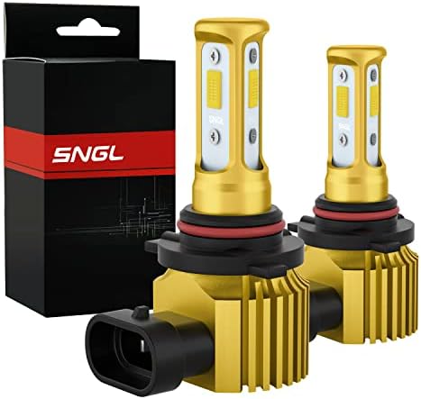 SNGL 9005 LED Sis Ampuller sarı 3000 k Max 5800LM, fansız HB3 9005 LED Ampuller DRL veya Sis ışık Lambası Değiştirme için Süper