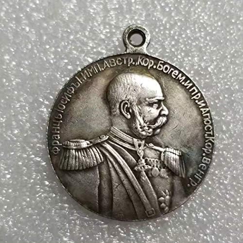 VanSP Kopya 1848-1898 Gümüş Kaplama hatıra parası Rus Rozeti Madalya-SSCB Onur Cesaret Ödülleri Madalya Hatıra Parası Çoğaltma