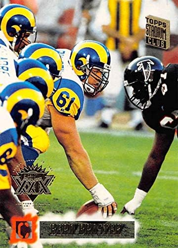 1994 Stadyum Kulübü Süper Takımlar Super Bowl Futbol 116 Bern Brostek Topps'den Resmi NFL Ticaret Kartı