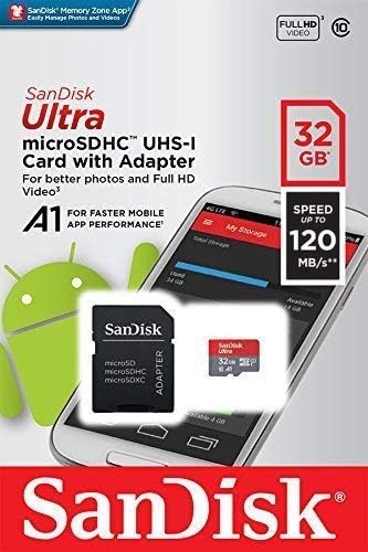 Ultra 32 GB microSDHC BLU C5 için Çalışır 2018 Artı SanFlash ve SanDisk tarafından Doğrulanmış (A1/C10/U1/8 k/120MBs)