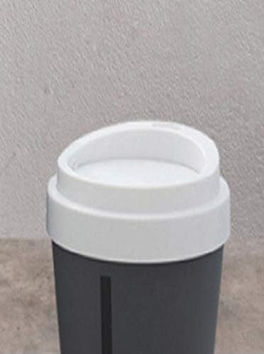 Zooyooart çöp kutuları Kahve Fincan Şekli çöp kutusu Masaüstü Mini çöp tenekesi Plastik Masaüstü çöp kutusu Kapak Kapak saklama