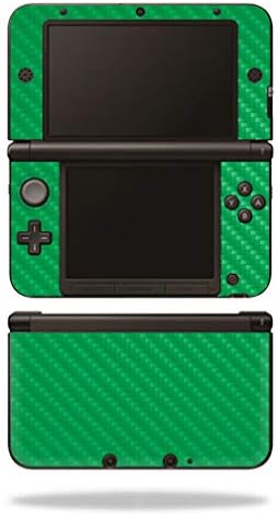 Nintendo 3DS XL için MightySkins Karbon Fiber Cilt Orijinal (2012-2014) - Yeşil / Koruyucu, Dayanıklı Dokulu Karbon Fiber Kaplama