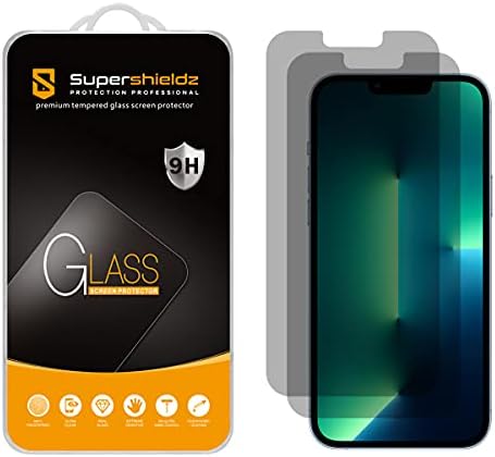 (2 Paket) Supershieldz (Gizlilik) Anti Casus Ekran Koruyucu için Tasarlanmış iPhone 13 Pro Max (6.7 inç), Temperli Cam, Anti