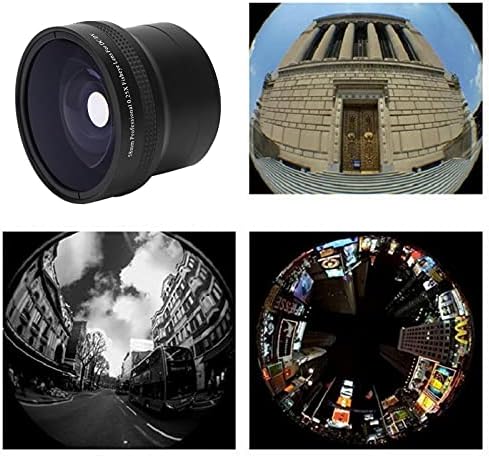 SALUTUY İplik Lens, Balık Gözü Lens Geniş Açı Lens için / Nikon DSLR SLR Kamera için Kamera