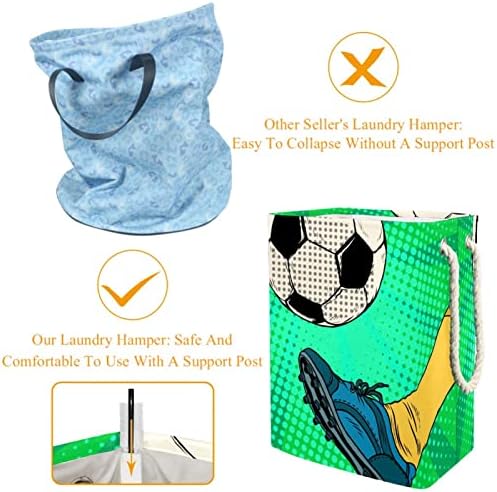 Çamaşır Sepeti Futbol çamaşır Sepeti Depolama Sepeti Kreş Odası Oyun Odası saklama kabı saklama kutusu 19. 3x11. 8x15. 9 inç