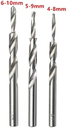 WZRY 4-8/5-9/6-10mm Yüksek Hız Çelik Büküm Adım matkap Ucu için Ağaç İşleme Cep Delik Matkap için Modeli Makin (Delik Çapı: