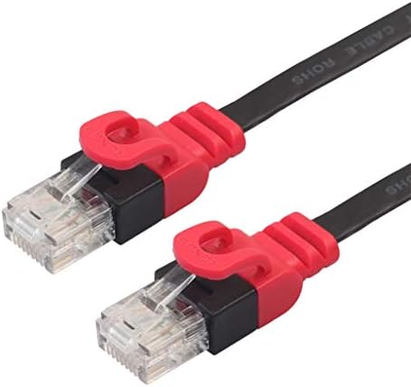 LIN Ağ Kablosu CAT6 - 3 CAT6 Düz Ethernet Korumasız Gigabit RJ45 Ağ LAN Kablosu, Uzunluk: 0.5 m, Evrensel RJ45 ağ kablosu arayüzü,