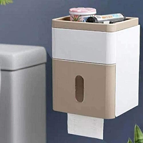 KGEZW Banyo Doku Kutusu, Tuvalet Kağıdı Tutucu, Tuvalet Tepsi, Yumruk-Ücretsiz Su Geçirmez Kağıt Tüp