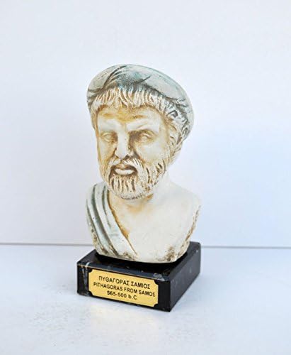 Estia Kreasyonlar Antik Yunan Pisagor Filozof Matematikçi Heykel Büstü