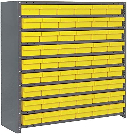 Euro Çekmeceli Kapalı Raflı Depolama Sistemi Hazne Rengi: Sarı, Hazne Boyutları: 2 5/8 Y x 5 9/16 G x 11 5/8 D (adet. 54)