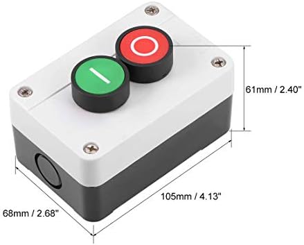 KFıdFran basmalı düğme Anahtarı İstasyonu Kutusu Anlık NC Kırmızı, HIÇBIR Yeşil, 600 V 10A (Drucktastenschalter Stationsbox