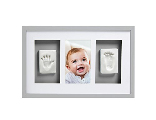 Pearhead Babyprints Yenidoğan Bebek Handprint ve Ayak İzi Deluxe Duvar Fotoğraf Çerçevesi ve Hiçbir Fırında Gösterim Kiti,