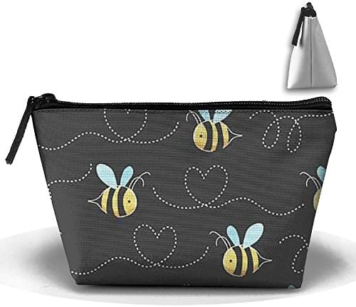 Yamuk taşınabilir seyahat tuvalet çanta sarı Bumblebee kozmetik çanta çok fonksiyonlu debriyaj çanta