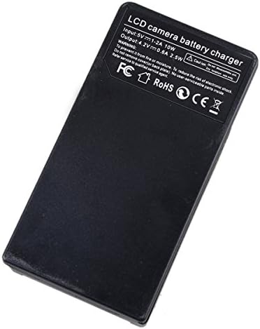 Panasonic Lumix DMC-FX150, DMC-FX180 Dijital Kamera için LCD Mikro USB Pil Şarj Cihazı